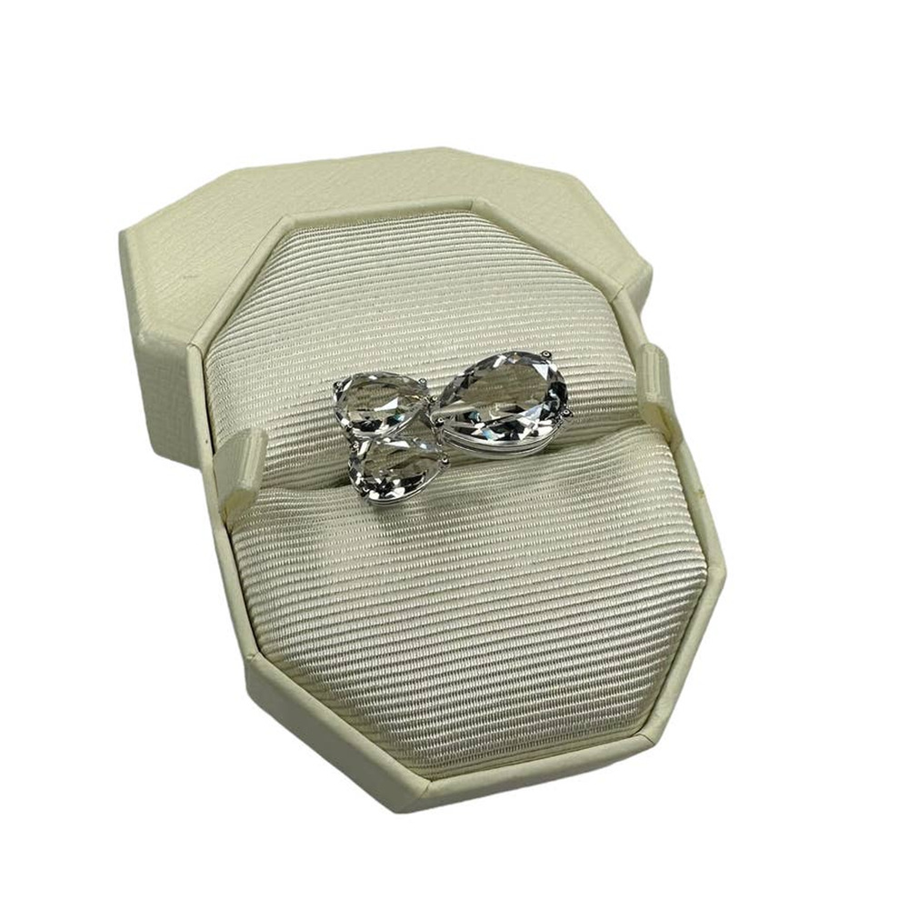 Swarovski Millenia ring Pear cut, White, Rhodium plated Size 6 / EUR 52